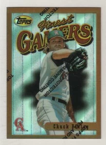 Topps Finest Bronze Refractor #089 1996 Chuck Finley California Angels BV $5 #89 - Imagen 1 de 1
