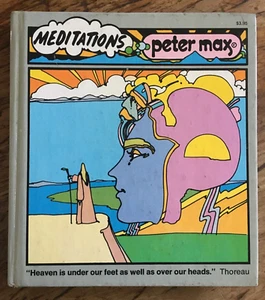 Vintage 70's Peter Max Book - Meditations - Great Graphics - Sage Advice! - Picture 1 of 10