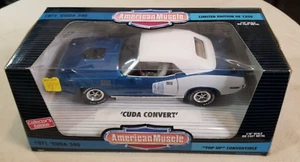 American Muscle 1971 Plymouth Cuda 340 White Top-Up ULTRA RARE 1 of 208 READ - Picture 1 of 8