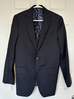 Blazer para Hombres ETRO Italia Mezcla de Lana y Seda Azul Marino Talla 42 IT 32US Forrado Foto 1 de 4