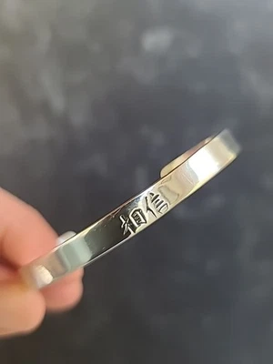 Brazalete Believe vintage de plata de ley 925 de Tailandia Foto 1 de 4