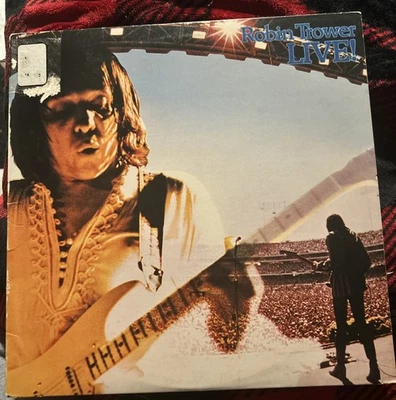 Robin Trower - Live! - Vinyl LP - 1976 Chrysalis Records CHR1089 VG+ Foto 1 de 3