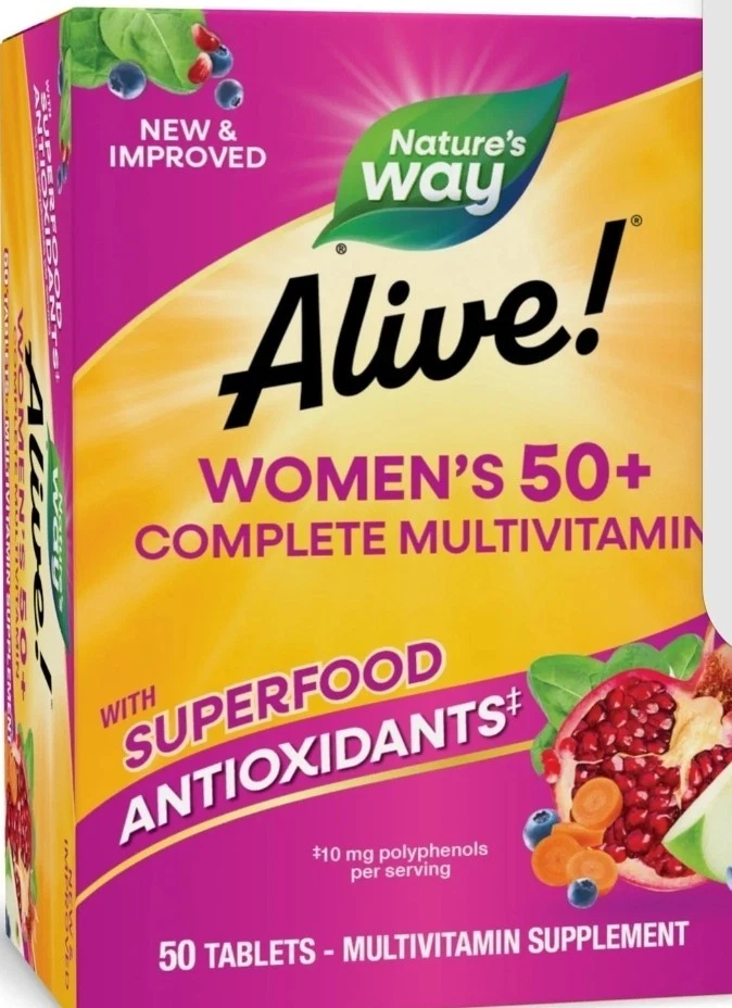 Nature's Way Alive! Women's 50+ Complete Daily Multivitamin 50 Tabs W/Superfoods - Image 1 of 4