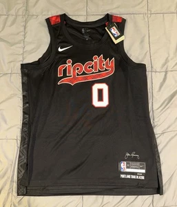 Nike Portland Trail Blazers Damian Lillard Jersey #0 Mens Sz XL 52 Rip City NEW! - Picture 1 of 17