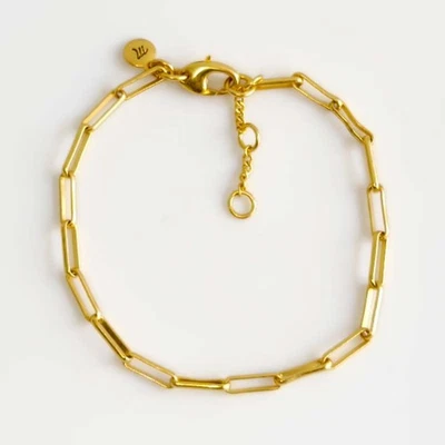 New 7.5" Madewell Basic Chain Bracelet Gift Retro Women Party Vacation Jewelry - Image 1 of 4