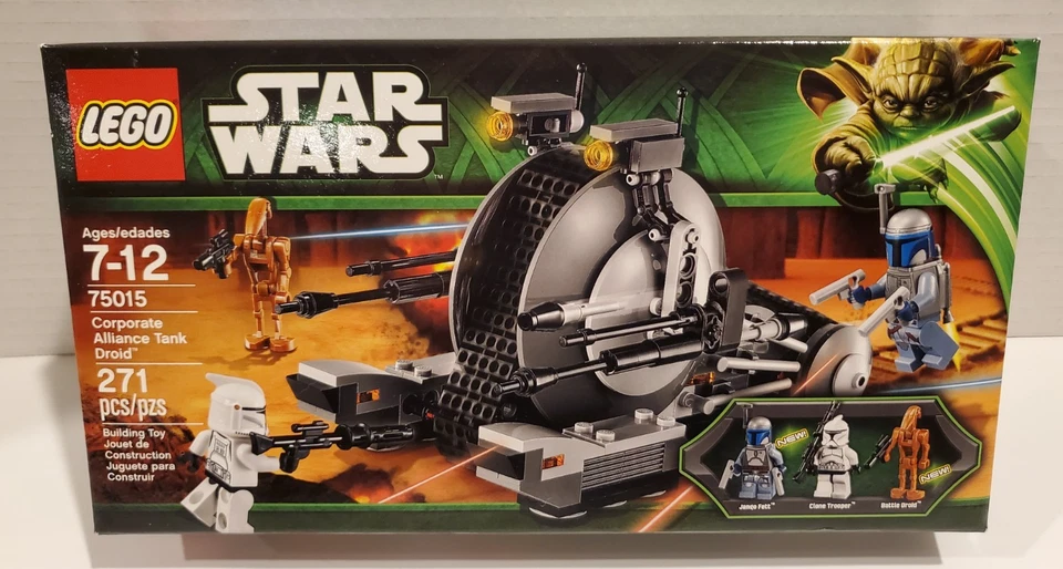 LEGO Star Wars 75015 Alianza Corporativa Tanque Droide NISB Jango Fett RARO. RETIRADO Foto 1 de 4