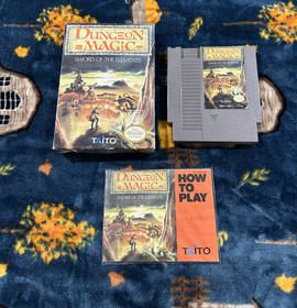 NES Nintendo Video Game CIB Dungeon Magic: Sword of the Elements!