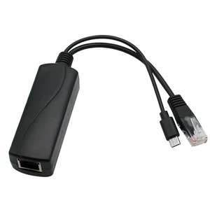 Micro USB 48V to 5V Splitter Adapter 2A 10W PoE Power Over Ethernet Connector - Photo 1/6