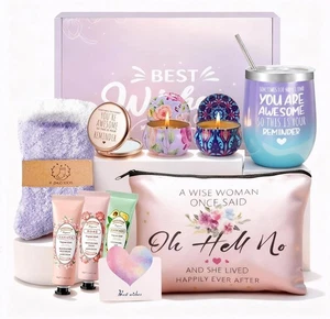 Regalos de cumpleaños para mujer - Regalos morados para mimos de cumpleaños para ella - Spa de relajación - Imagen 1 de 8