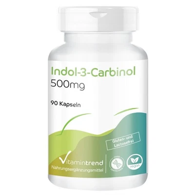 Indol-3-Carbinol 500 mg - 90 vegane Kapseln mit Broccoli-Pulver | Vitamintrend