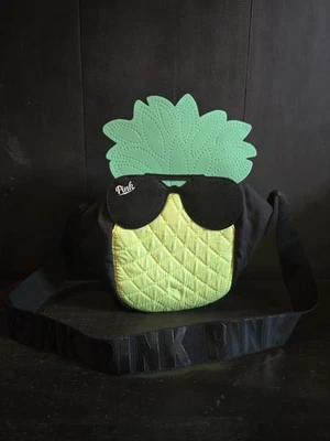 Victoria Secret PINK Pineapple Lunchbox Cooler Shoulder Lunch Bag School Teen  - Image 1 of 4