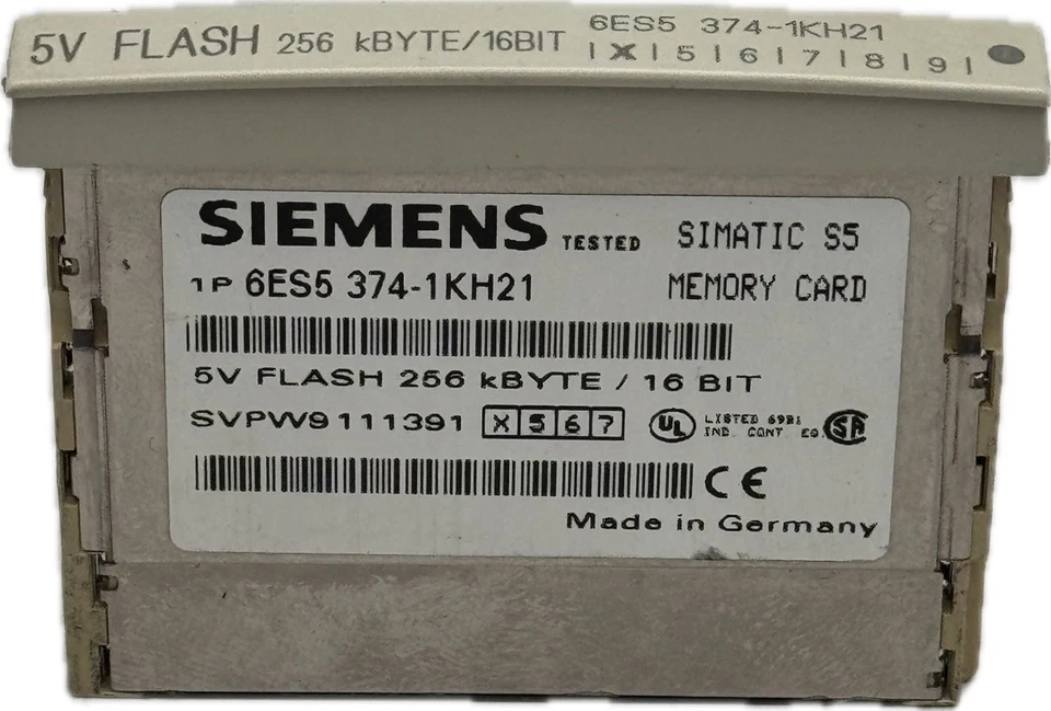 Siemens SIMATIC S5 Memory Card 256KB 6ES5 374-1KH21 E:04 6ES5374-1KH21 - Bild 1 von 1