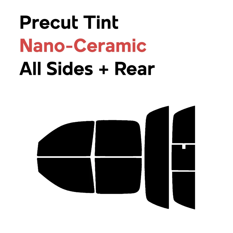 Precut Window Film Car Nano Ceramic Tint for Mitsubishi Raider 2006-2009 4 Door - Image 1 of 4