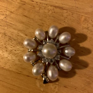 Accesorios de broche de perlas blancas naturales de 30 mm 3 hilos para joyería - Imagen 1 de 5