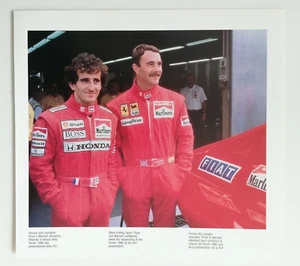 Clipping Illustration ALAIN PROST und Nigel Mansell Präsentation Ferrari 641 - Bild 1 von 1
