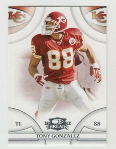 (7) Tony Gonzalez 2008 DONRUSS PLAYOFF THREADS CARD LOT #9 KANSAS CITY CHIEFS - Picture 1 of 1