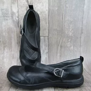 Yuu Elloise Mary Jane Shoes Women's Size 8.5 M Black Asymmetric Slip On Loafers - Picture 1 of 11