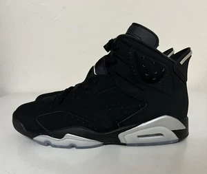 Nike Air Jordan 6 Retro Chrome Mens Sz 11.5 Black Metallic Silver DX2836-001 NEW - Picture 1 of 11