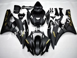 Matte Black ABS Injection Mold Bodywork Fairing Kit Panel Set for YZF R6 06-07 - Picture 1 of 7