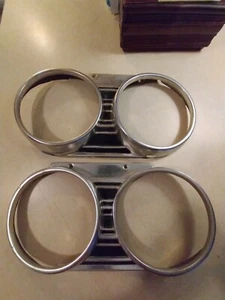 1967 Chevrolet Chevelle/El Camino Headlight Bezels Nice OEM GM - Picture 1 of 6