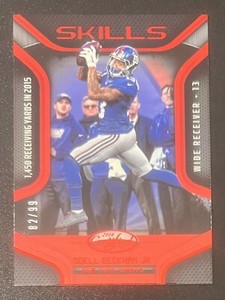 Odell Beckham Jr. 2016 Panini Certified Skills Red /99 #1 - New York Giants