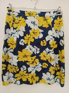 Gant size UK 16 Linen Blend Fully Lined Skirt rear zip Front pocket Length 23.5" - Picture 1 of 20