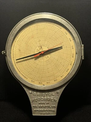 Bristol Voltmeter antiker Tonaufnahme Recorder mit Karte 94 schöner Zustand - Bild 1 von 4