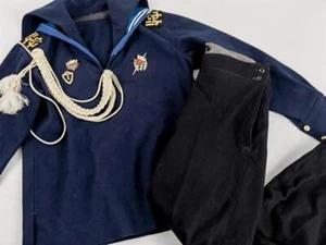 Russland , Marineuniform aus der Zeit des kalten Krieg. Jacke und Hose jeweils 1 - Picture 1 of 12