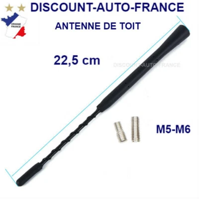 Antenne Radio autoradio universel flexible fixation Vis M5 M6  pour voiture - Photo 1/4