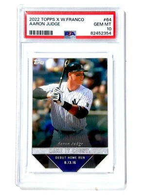 2022 Topps X W. Franco #64 AARON JUDGE - PSA10 - New York YANKEES - Image 1 of 2
