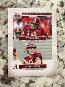 Tarjeta de fútbol americano Bowman U Alabama Tide 2023 Ty Simpson Eli Houston #90 - Imagen 1 de 1