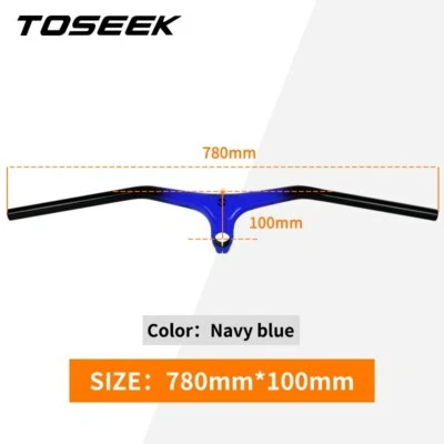 Mtb Handlebars and Stem -10 Degree Carbon Fiber Integrated Handlebar Width 780mm - Image 1 of 4