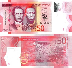 Jamaica 50 dólares 2022 P-96 UNC - Imagen 1 de 1