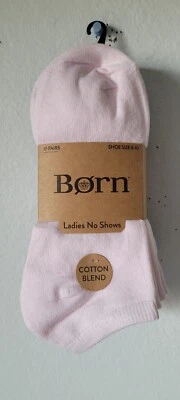 Born Ladies 10-Pairs Cotton Blend No Show Socks. (168). - Image 1 of 4