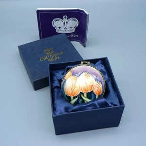 OLD TUPTON WARE TULIPS PATTERN PILL TRINKET BOX HINGED TOP BOXED LEAFLET TW2108 - Picture 1 of 15