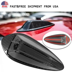 Real Carbon Fiber Car Roof Antenna Stick Cover For BMW 3 M3 G20 G80 2023-24 US - Picture 1 of 11