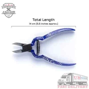 Professional Toe Nail Clipper Cutter Nippers Thick Nail Blue Gripped Handle-5.5" - Picture 1 of 6