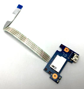 GENUINE HP 17-BY SERIES Laptop USB BOARD & CARD READER + CABLE L22538-001 TESTED - Picture 1 of 2