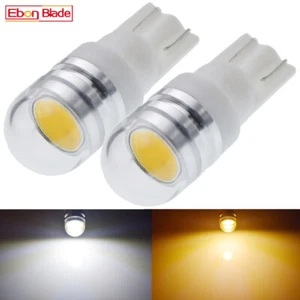 2 x Warm White T10 6V Capless Side Light 194 W5W COB Bulbs Classic Car Scooter - Picture 1 of 12