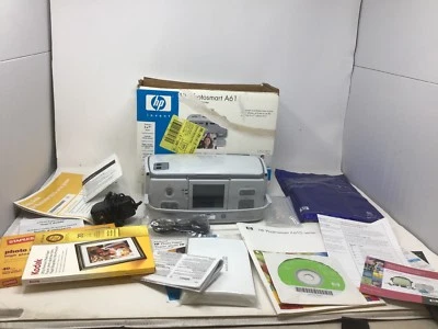 HP Photosmart A616 Digital Photo Inkjet Printer W/ Paperwork/ Etc WORKS GREAT - Image 1 of 4