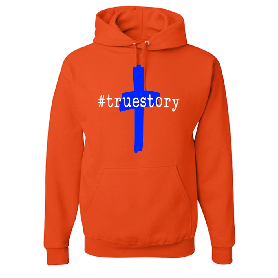 Христианская толстовка с капюшоном унисекс для взрослых TrueStory Savior Jesus Christ Crucifix религиозная - Изображение 1 из 1