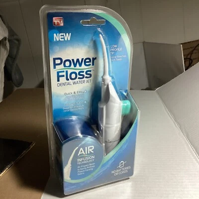 NUEVO PAQUETE POWER FLOSS DENTAL CHORRO DE AGUA AIRE CUIDADO BUCAL HOMBRES MUJERES LIMPIADOR DENTAL Foto 1 de 4