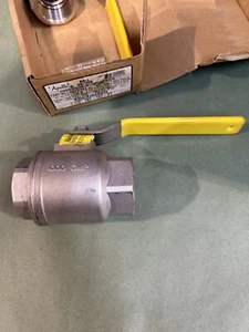 APOLLO 76F-107-01 BALL VALVE 316 STAINLESS 1-1/2" NPT 1000 WOG CF8M BODY NEW - Picture 1 of 7