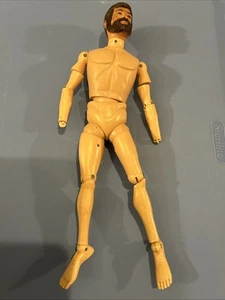 VINTAGE GI JOE Flocked Head 1975 ADVENTURE TEAM MUSCLE BODY 12" EAGLE EYE Parts - Picture 1 of 7