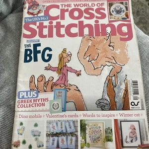 The World of Cross Stitching Britain #329 The BFG Winter Cat Magazine Only - Picture 1 of 1