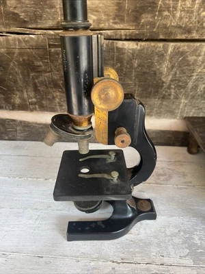 Vintage 1924 Spencer Microscope Buffalo USA Cast Iron w/Brass - Image 1 of 4