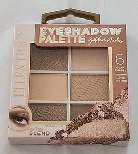 Ellen Tracy - GOLDEN NUDES - 6 Color Eyeshadow Palette - 6 Glam Shades - NIB - Picture 1 of 2