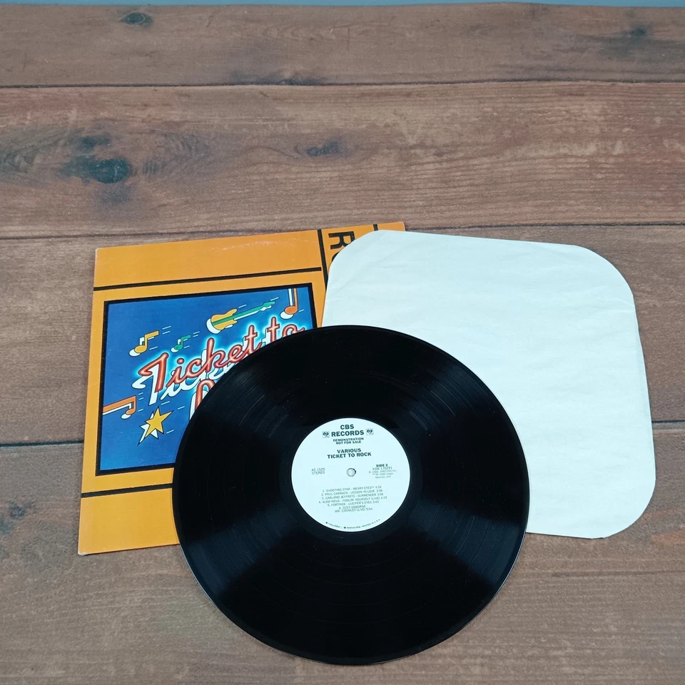 Various Ticket to Rock LP Vinyl Record CBS Records Demonstration Not For Sale - Image 1 of 4