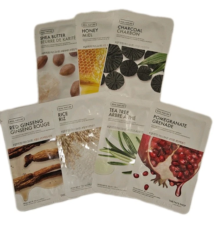 The Face Shop Real Nature Mask 7 sheets Korean Cosmetics - Image 1 of 1