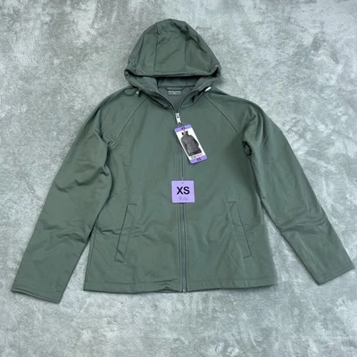 32 Degrees Heat Mujer Talla XS Verde Cremallera Completa Sudadera con Capucha Chaqueta Softshell a1685 Foto 1 de 4